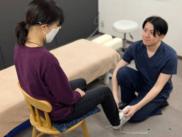 靴のフィッティング画像